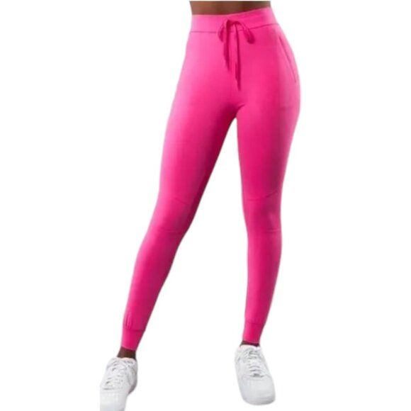 BuffBunny Collection Hot Pink High-Waist Athletic, Active Wear Joggers - Size M - Picture 2 of 15